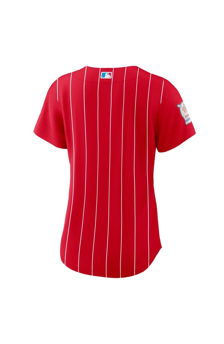 Nike Women's Nike Red Miami Marlins City Connect Replica Team Jersey, Alternate, color,