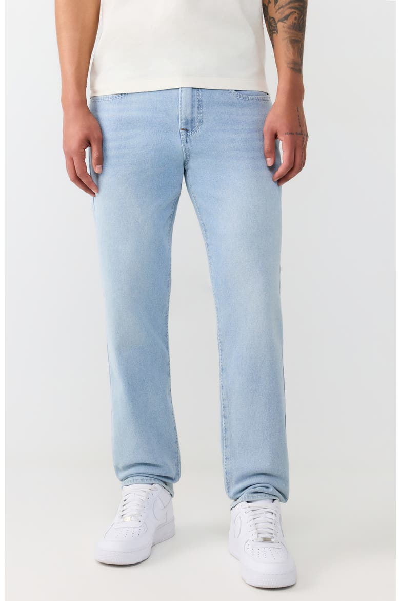 Geno Big T Flap Pocket Slim Fit Jeans, Main, color, LIGHT JOURNEY WASH