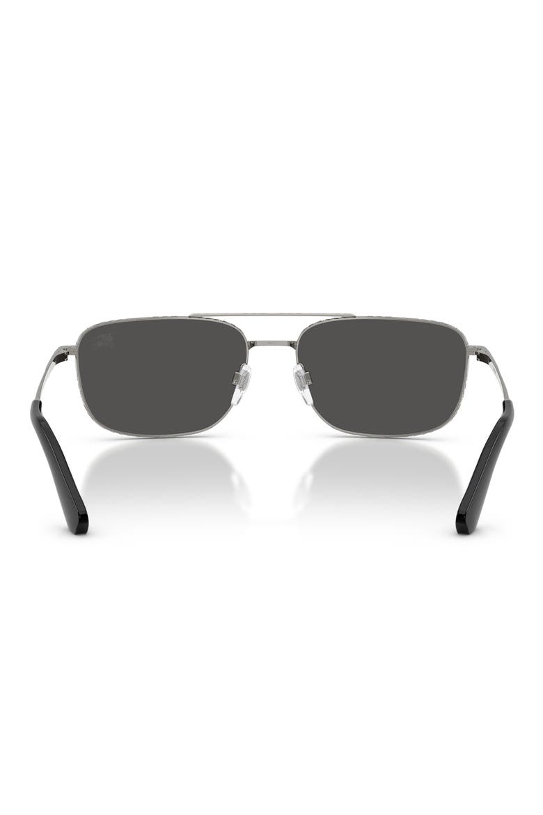 59mm Aviator Sunglasses, Alternate, color, GUNMETAL / DARK GREY