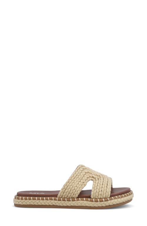 Mia Sirah Platform Slide Sandal In Natural