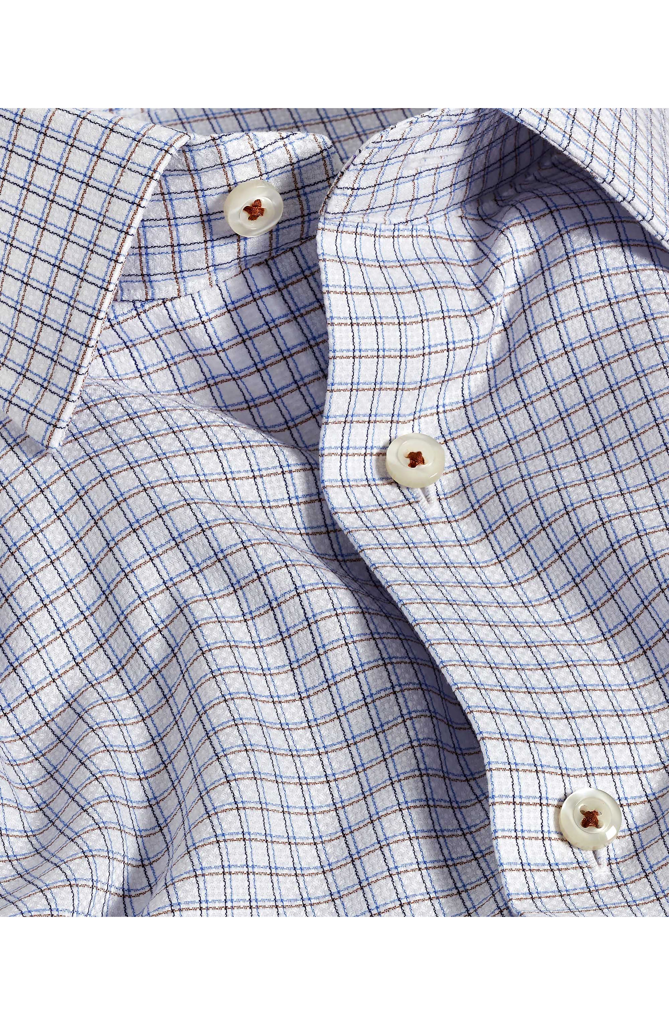 Regular Fit Shadow Check Cotton Dobby Dress Shirt - image 2
