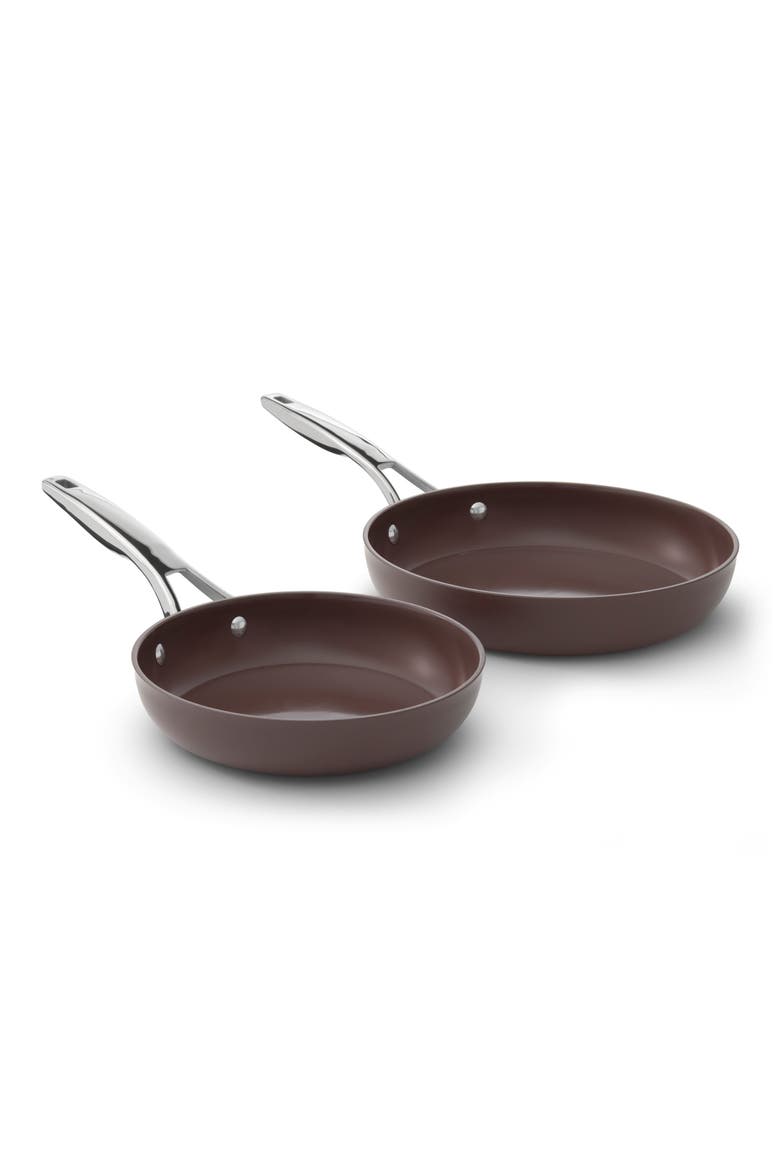 Premier Ceramic Nonstick 2-Piece Fry Pan Set, Main, color, NO COLOR
