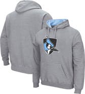 COLOSSEUM Men's Colosseum Heathered Gray Johns Hopkins Blue Jays Arch and Logo Pullover Hoodie