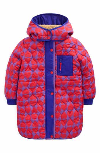 Mini Boden Kids' Cozy Water Repellent Quilted Longline Coat
