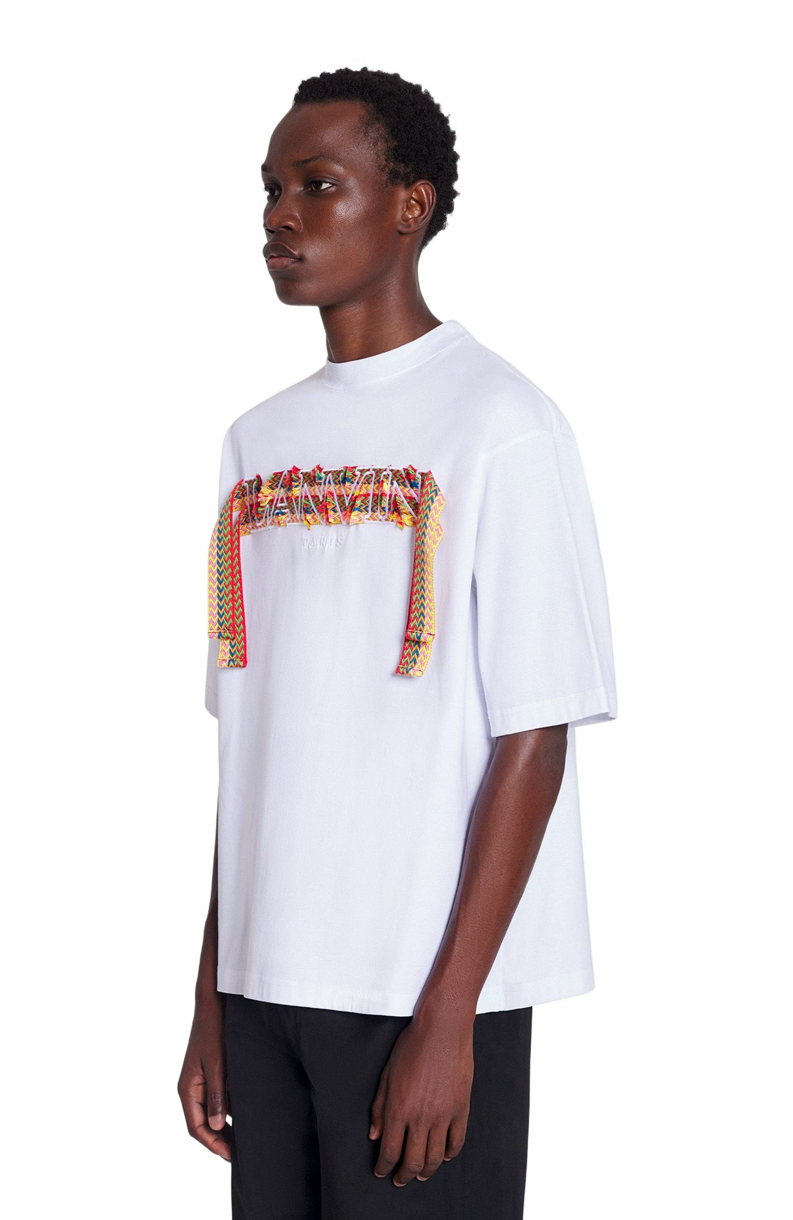トップス draw drawers Lace Boat Neck T-shirts Lanvin CURB LACE LANVIN OVERSIZED T-SHIRT (Men) | Nordstrom