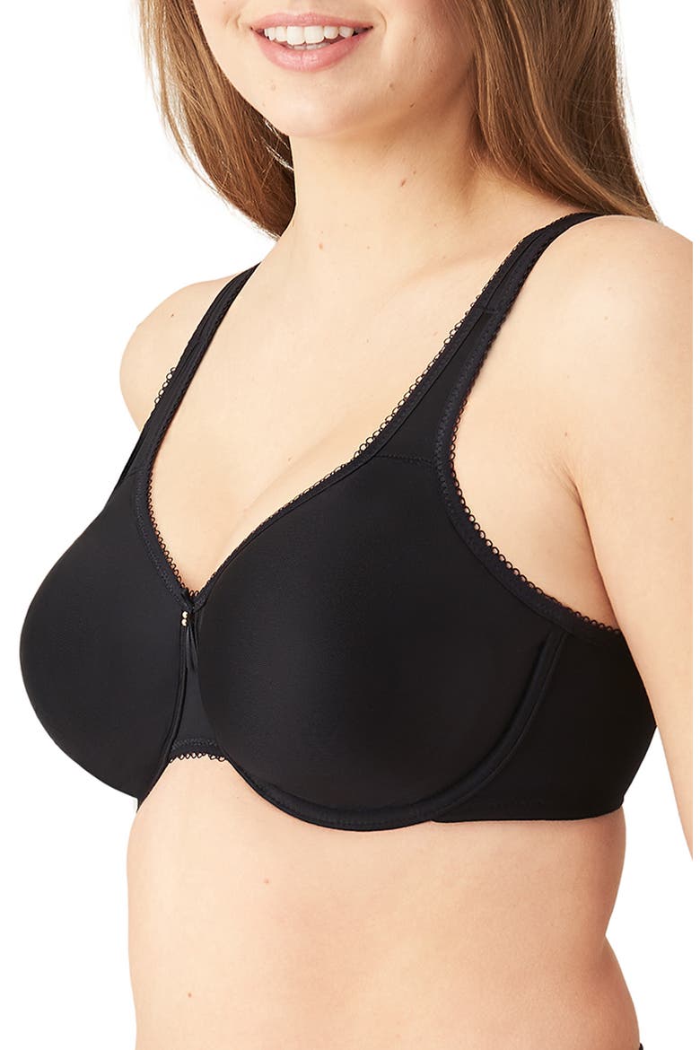 Basic Beauty Seamless Underwire Bra, Alternate, color, BLACK
