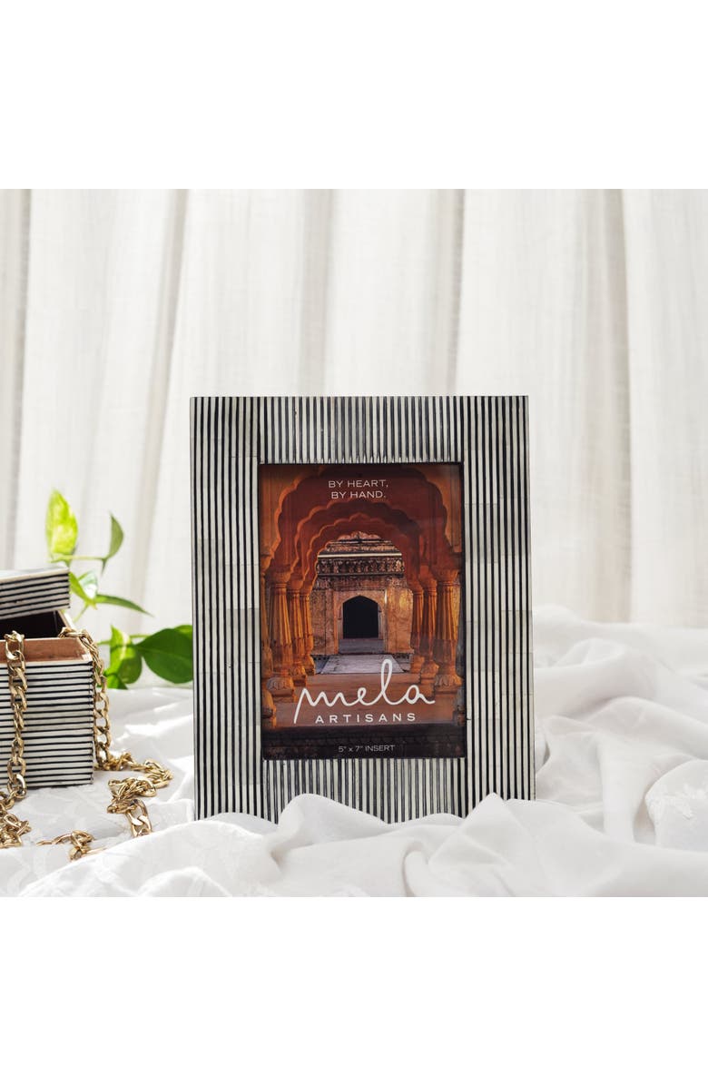 Mela Artisans Pinstripe Inlay Picture Frame, Alternate, color,