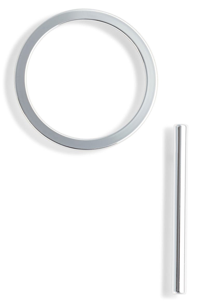 Separate Ways Earrings, Main, color, SILVER