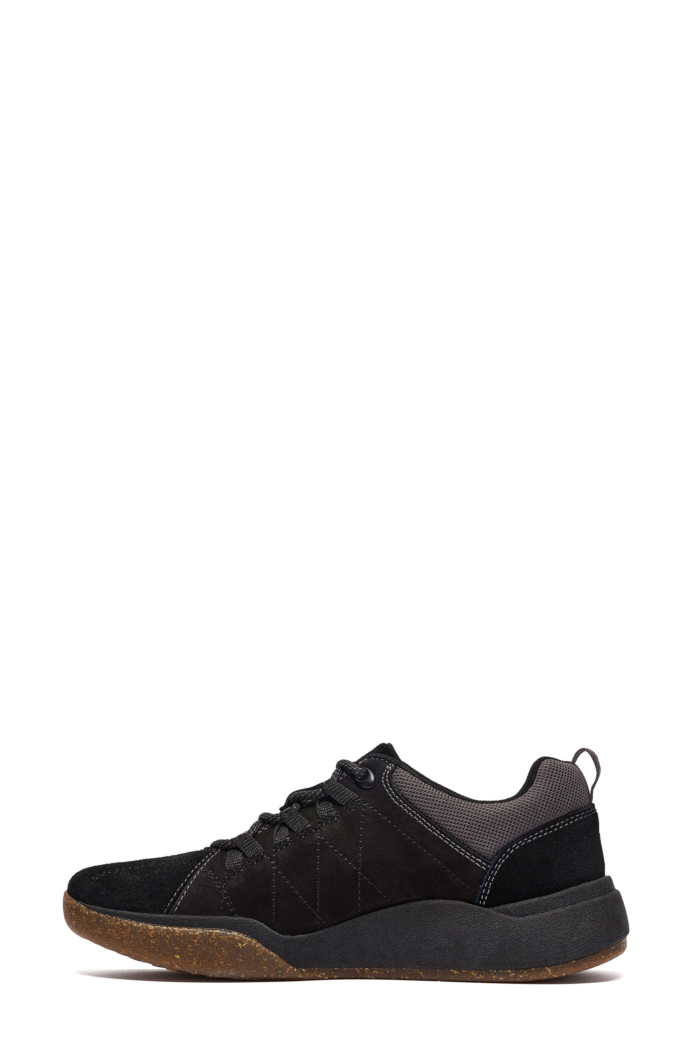 Aydria Lace Sneaker, Alternate, color, BLACK SUEDE