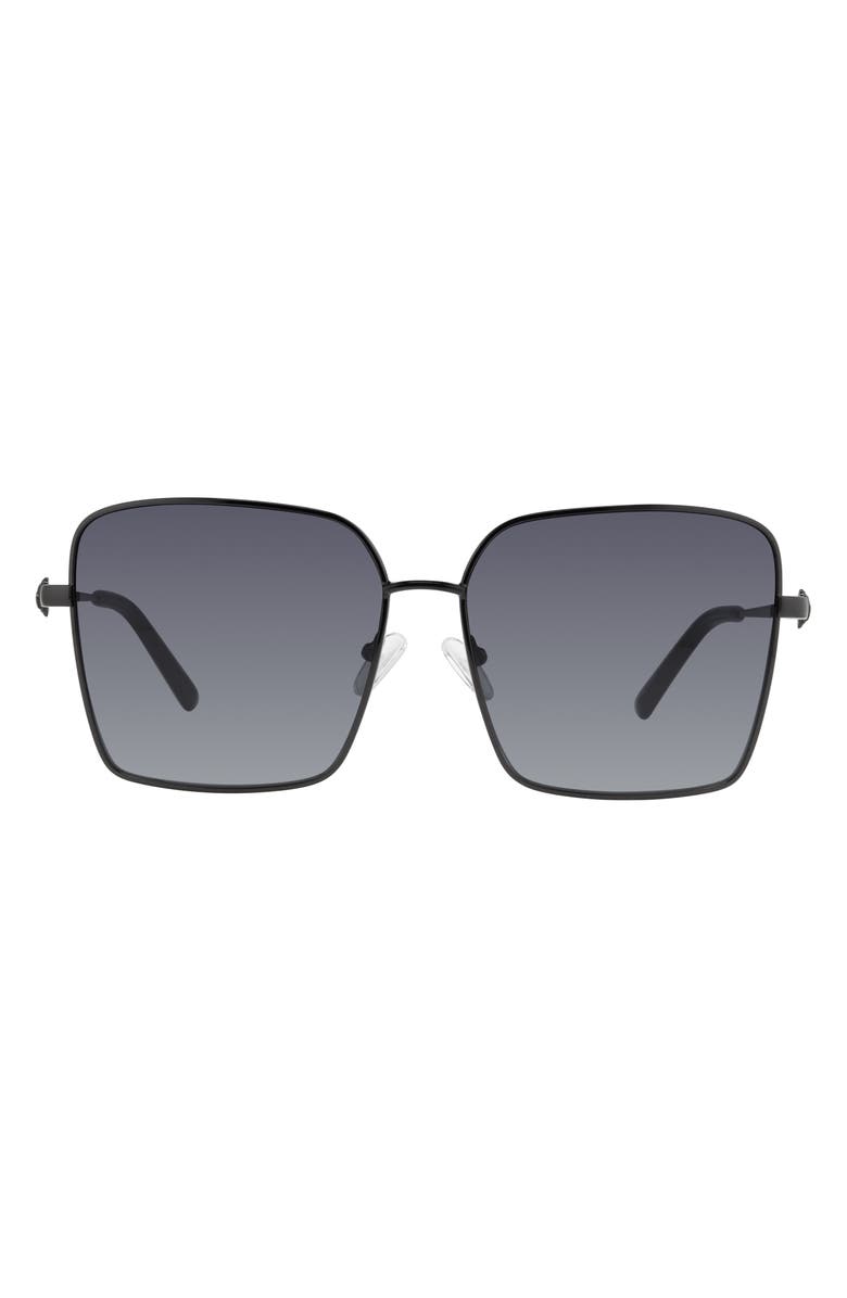 Kurt Geiger London 61mm Sunglasses, Main, color, Black/ Dark Grey Sf