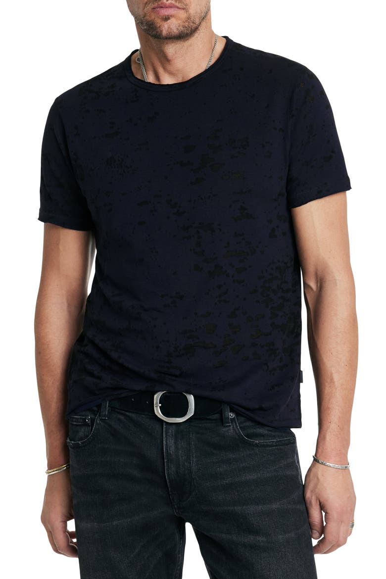 Eden Burnout Organic Cotton Blend T-Shirt, Main, color, INK BLUE