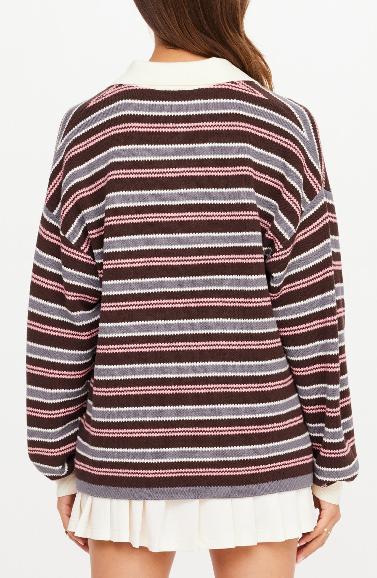 The Upside Wonder Knit Long Sleeve Polo (Women) | Nordstrom