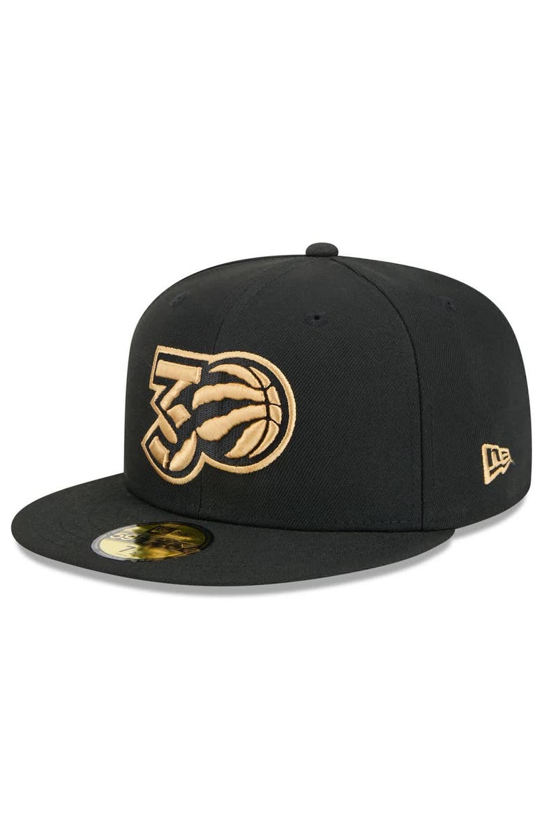 New Era Men's New Era  Black Toronto Raptors 2024/25 City Edition Alternate 59FIFTY Fitted Hat, Alternate, color, Black