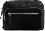 Velez Bright Leather Crossbody Bag with Suede Detail