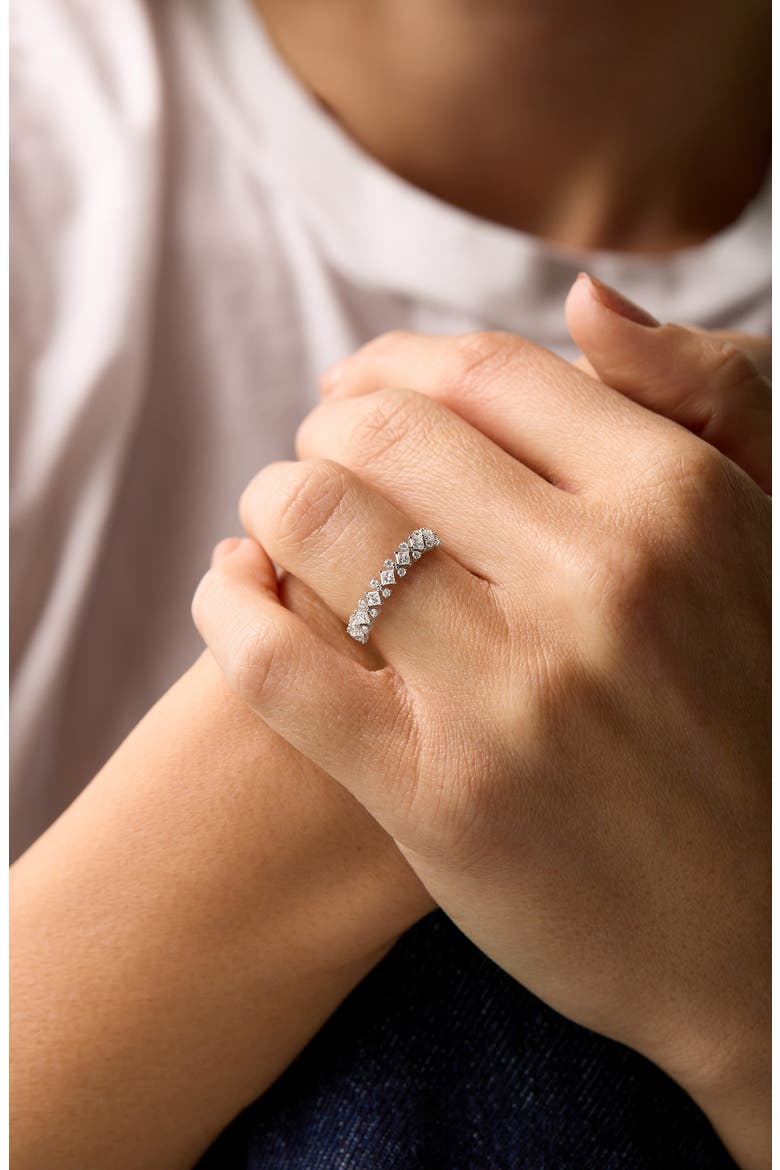 Getty Diamond Stackable Diamond Ring, Alternate, color, 18K WHITE GOLD