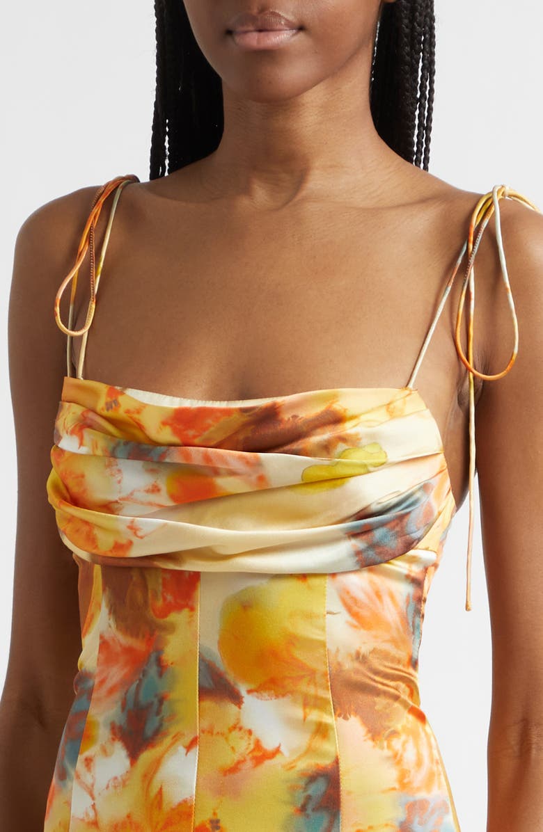 Cinq à Sept Betty Floral Print Cocktail Dress, Alternate, color, Smoke Sand Multi