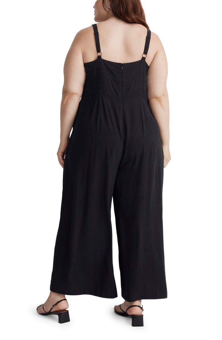 Madewell Amira Wide Leg Twill Jumpsuit, Alternate, color, 