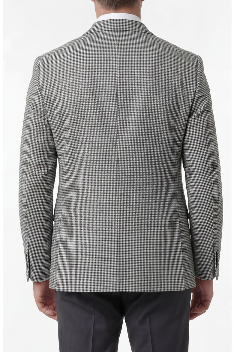 Houndstooth Two-Button Sport Coat, Alternate, color, NAVY