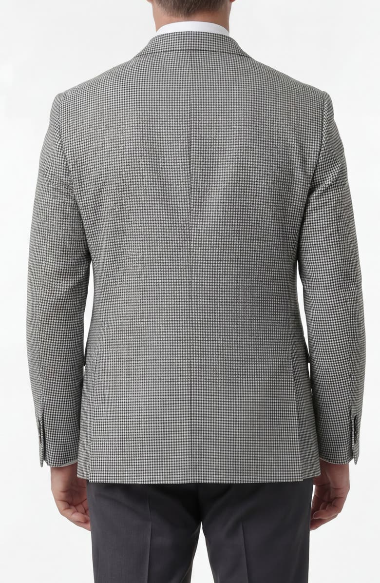 PinoPorte Houndstooth Two-Button Sport Coat, Alternate, color, Navy