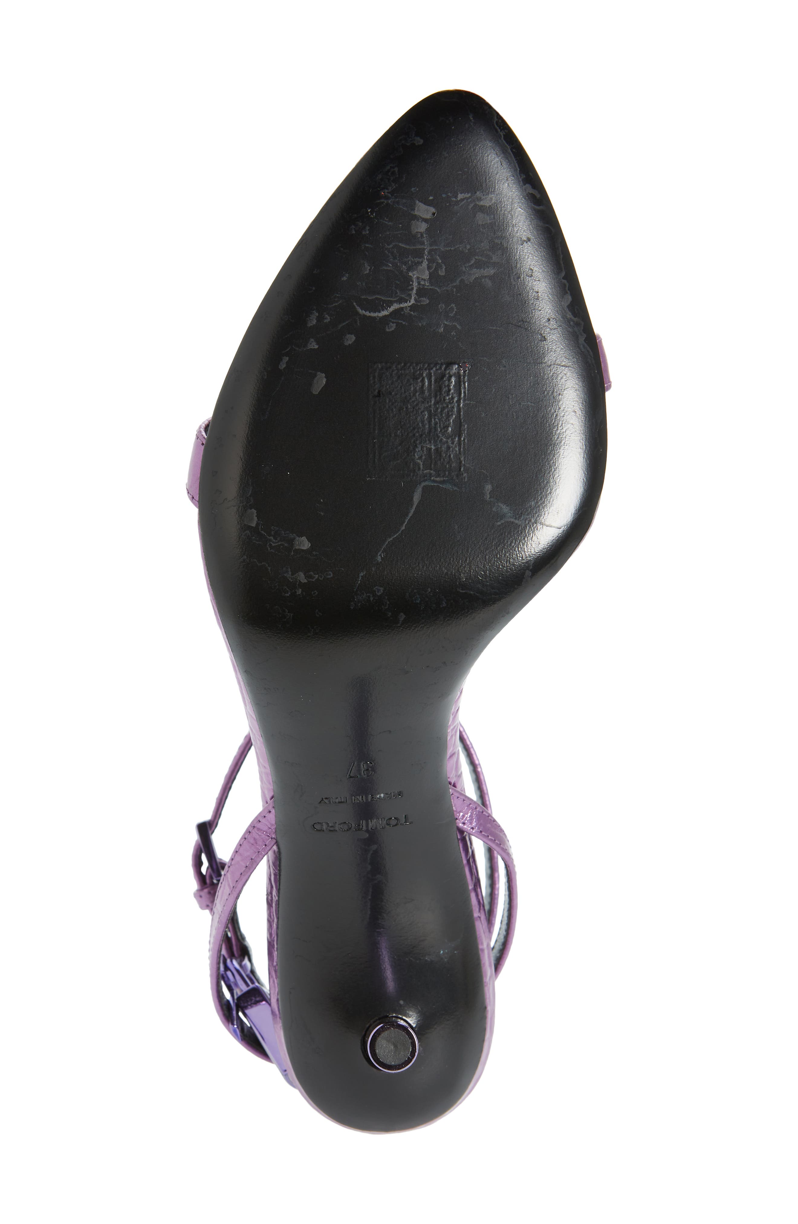 TOM FORD Padlock Naked Pointy Toe Sandal, Alternate, color, 