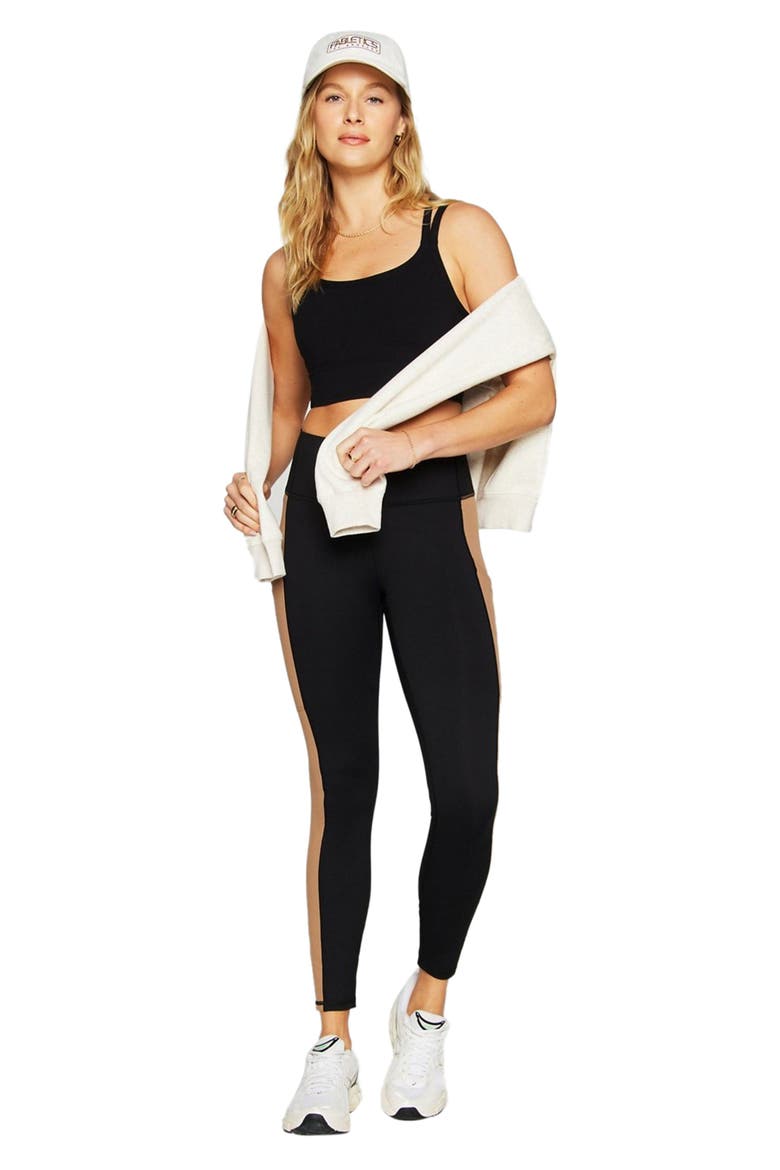 Principal Longline Medium Impact Sports Bra, Alternate, color, Black