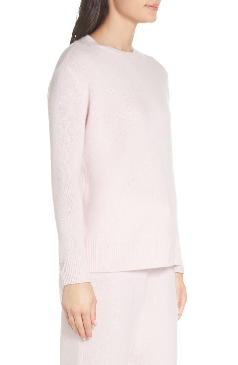 Something Navy Cashmere & Silk Crewneck Pullover, Alternate, color, 