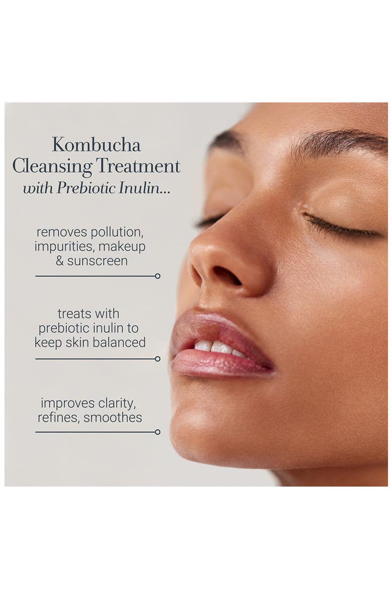 Kombucha Cleansing Treatment One-Step Cleanser with Prebiotic Inulin, Alternate, color, NO COLOR