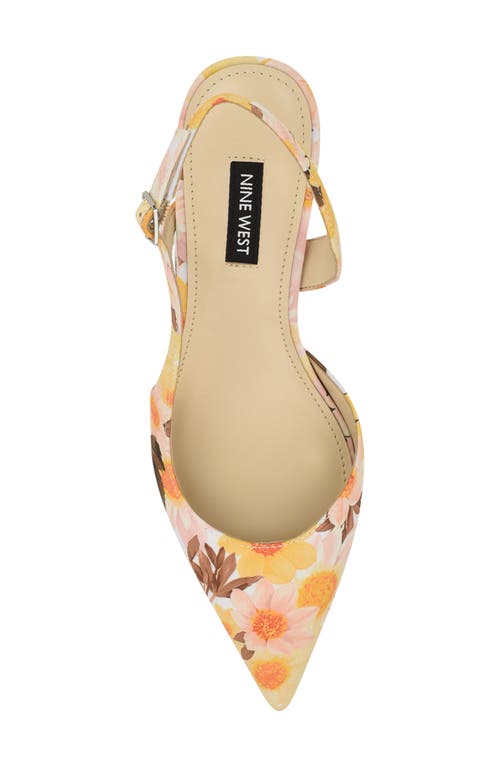 Nine West Renela Pointed Toe Slingback Pump In White 140