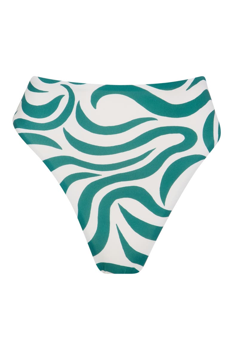 Maya High Rise Bikini Bottoms, Alternate, color, EVERGREEN.