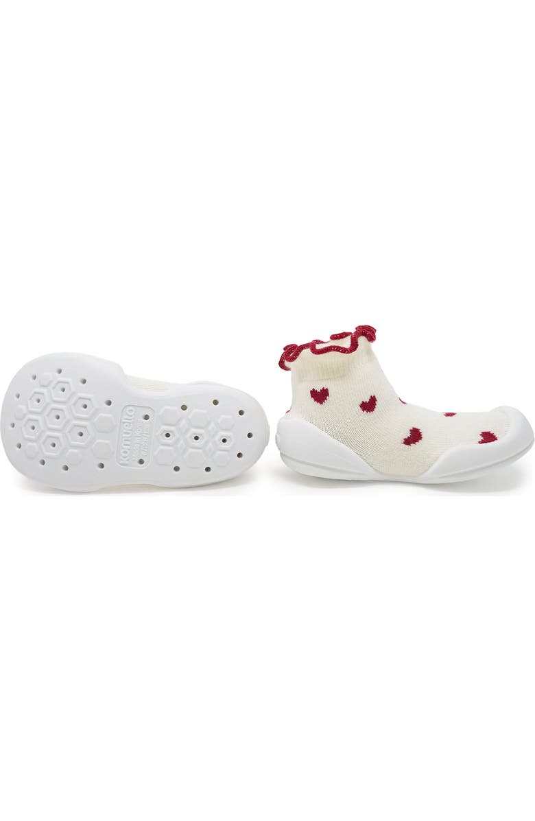 Komuello Toddler Girl Sock Shoes - Sweet Hearts, Alternate, color, Sweet Hearts