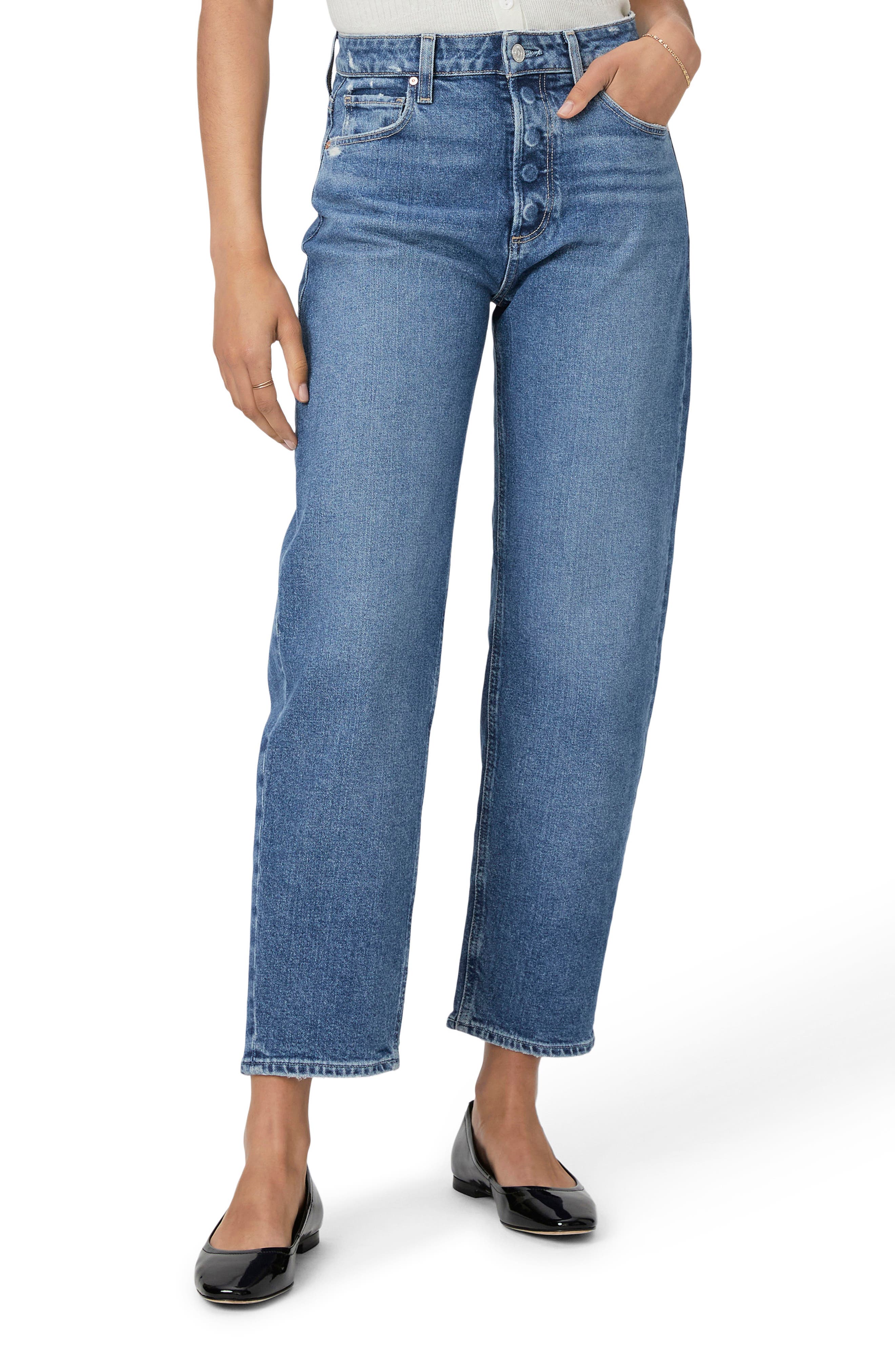 PAIGE Alexis High Waist Ankle Barrel Jeans