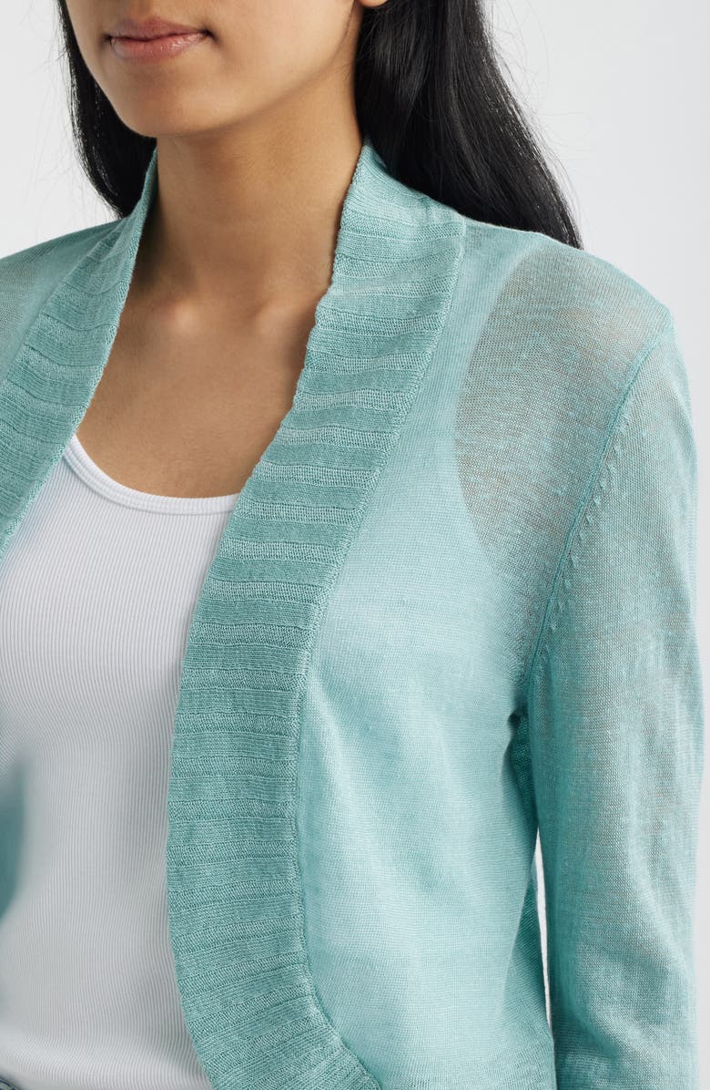 NIC+ZOE Bolero Open Front Cardigan, Alternate, color, Aquifer
