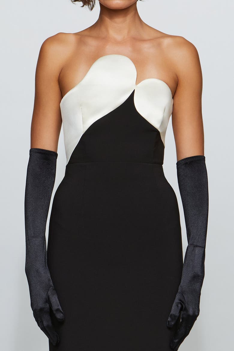 Court Combo Dress, Alternate, color, Black/Ivory