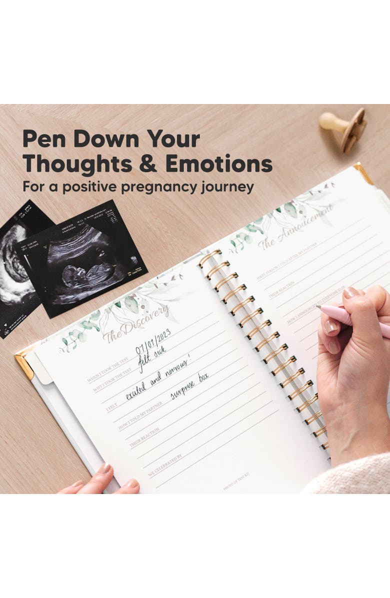 KeaBabies Inspire Pregnancy Journal, Alternate, color, Alpine