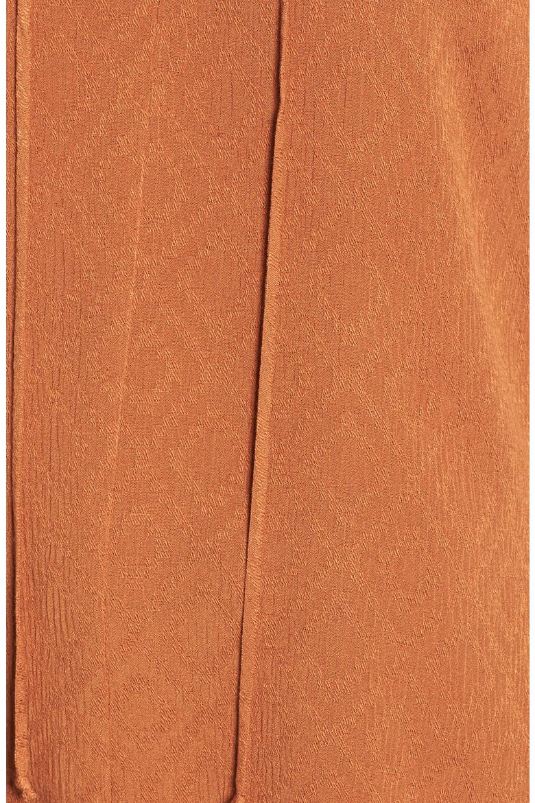Tie Neck Jacquard Blouse, Alternate, color, MOCHA BISQUE