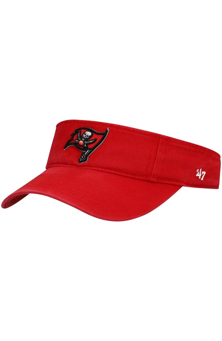 '47 Men's '47 Red Tampa Bay Buccaneers Clean Up Visor, Main, color, 
