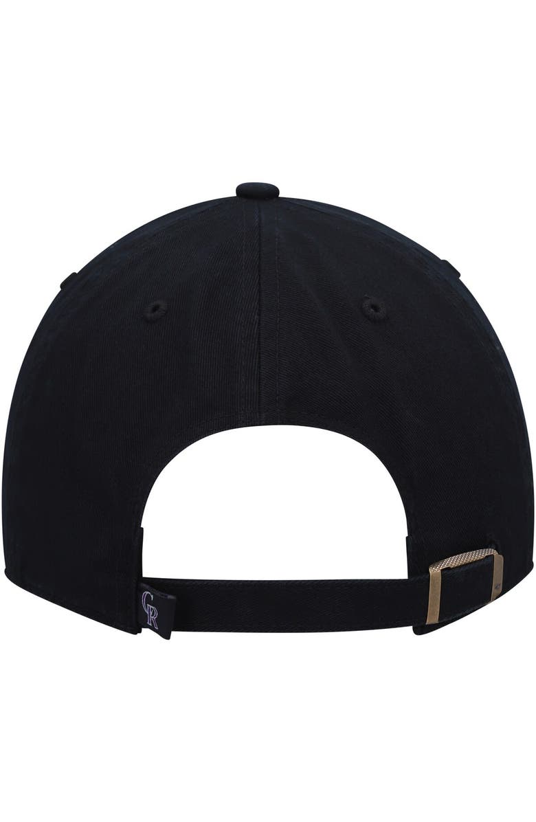 '47 Men's '47 Black Colorado Rockies Team Pride Clean Up Adjustable Hat, Alternate, color, Black