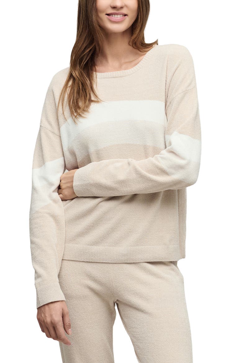 CozyChic® Ultra Lite® Wavy Colorblock Pullover Sweater, Main, color, STONE MULTI
