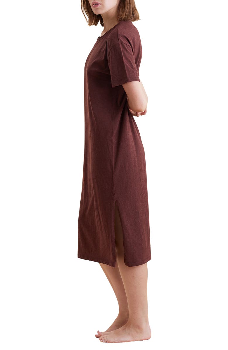 Papinelle Jada Organic Cotton Midi Nightgown, Alternate, color,