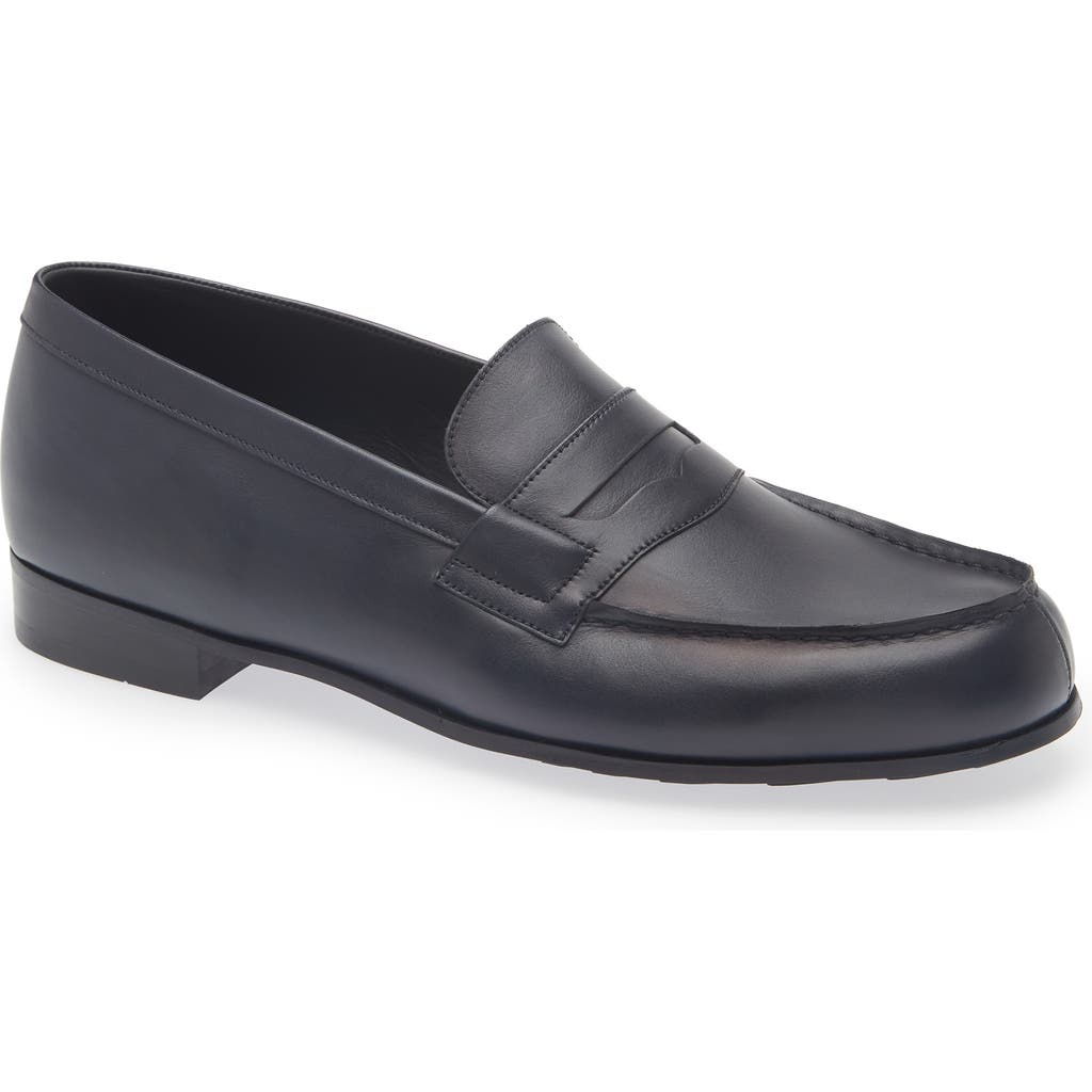 JM WESTON 180 Light Penny Loafer in Navy  product