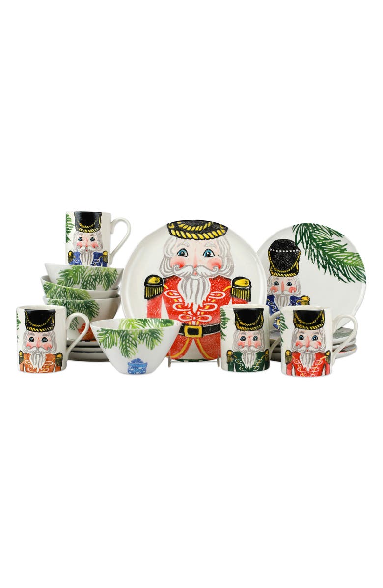 VIETRI Nutcrackers 16-Piece Assorted Dinnerware Set, Main, color, 