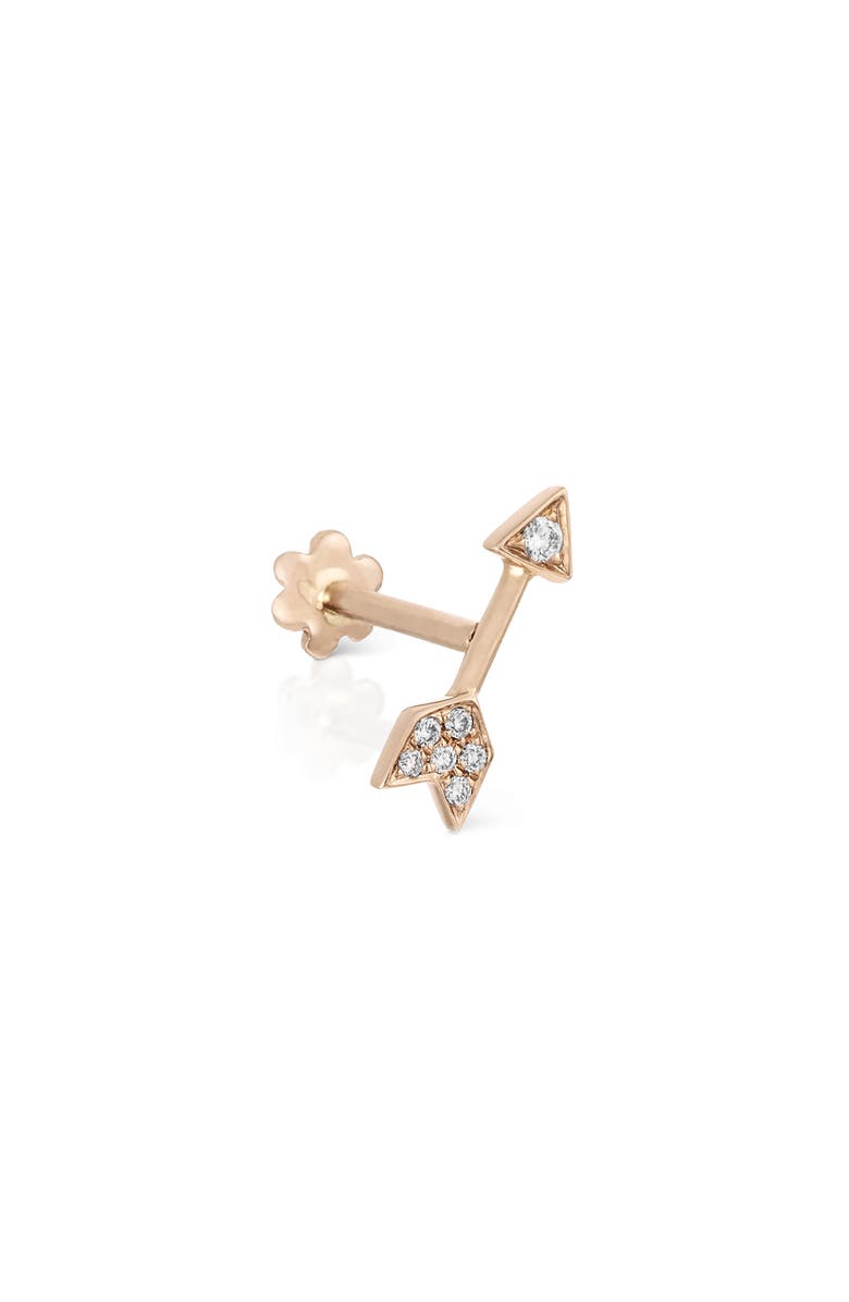 MARIA TASH Diamond Arrow Single Stud Earring, Main, color,