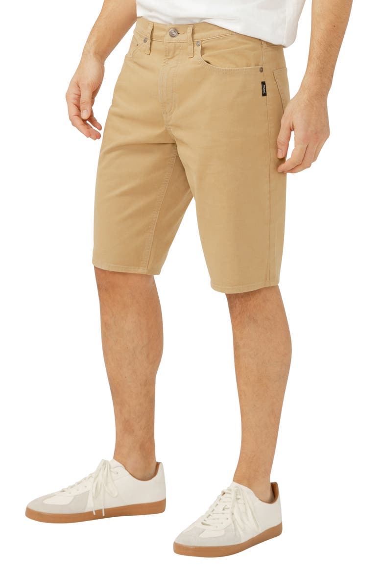 Zac Relaxed Fit Denim Shorts, Alternate, color, TAN
