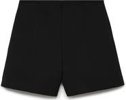MANGO Mid Rise Straight Leg Shorts