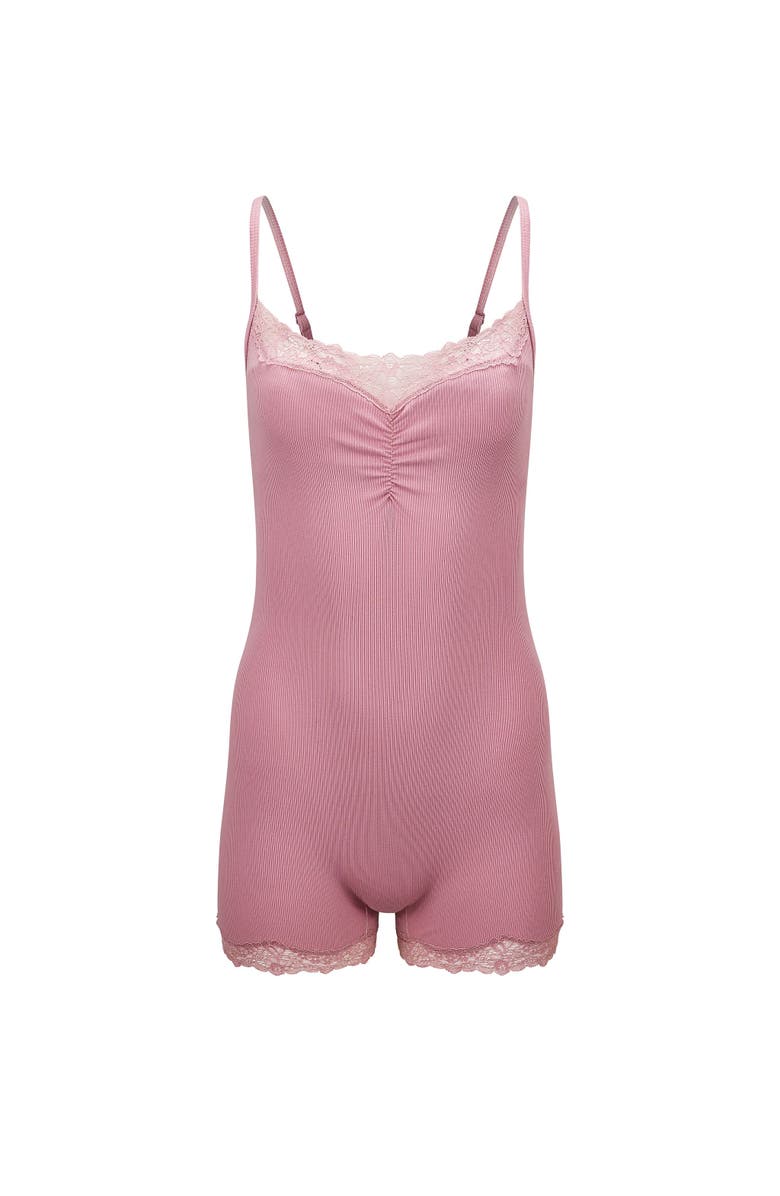 Adore Me Rib Rib Romper, Alternate, color, 