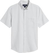 Mizzen+Main Leeward Geo Print Short Sleeve Button-Up Shirt