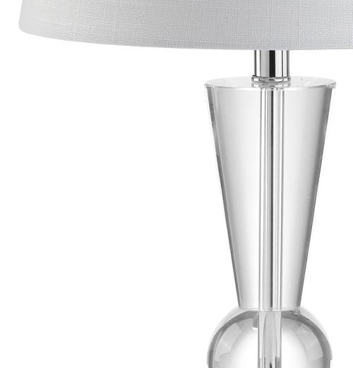 Jonathan Y Wynne 22" Crystal Led Table Lamp, Clear In Clear