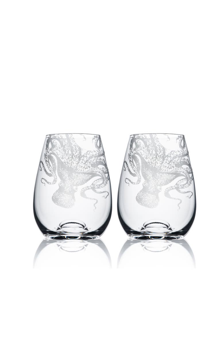 Lucy Stemless Wine Glasses, Set of 2, Alternate, color, wine glass 2