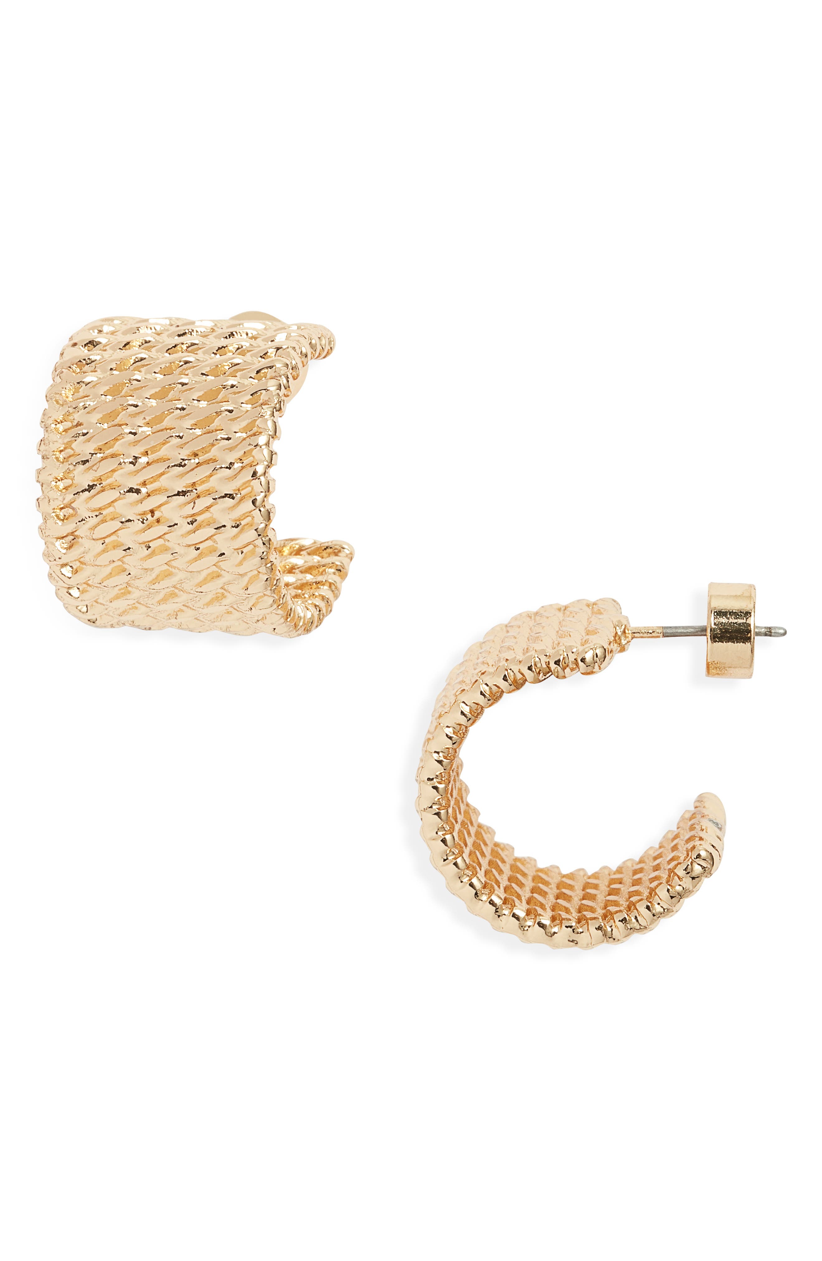 Nordstrom Twisted Wide Hoop Earrings