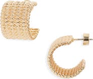 Nordstrom Twisted Wide Hoop Earrings